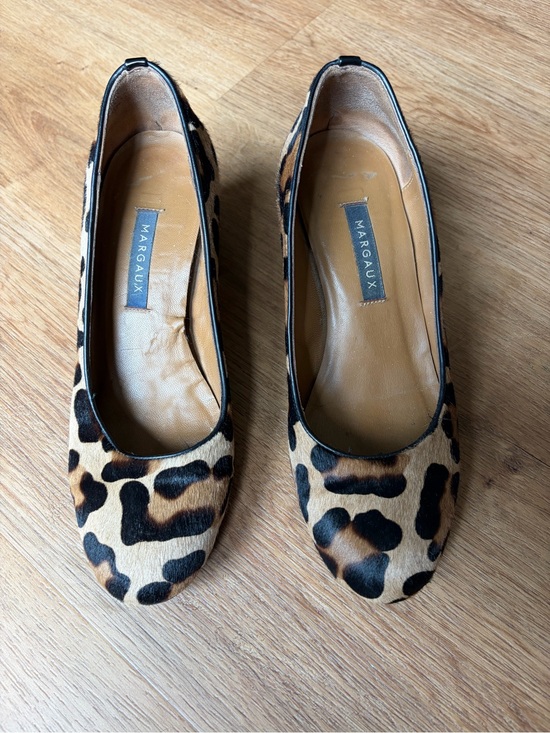 Margaux Shoes - Margaux The Heel Leopard Haircalf Block Heel Pumps EU 36.5 US 6.5